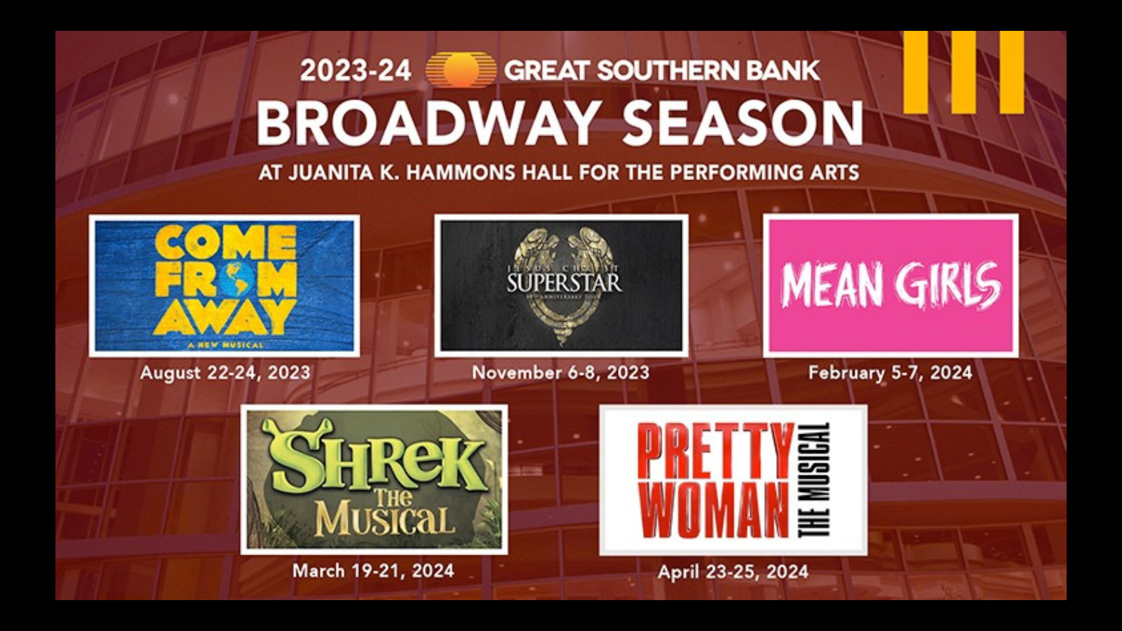 20232024 Broadway Season at Great Southern Bank Arena Announced